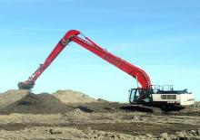 Rupsgraafmachines Link-Belt 350 X4 Long Front