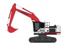 Rupsgraafmachines Link-Belt 3740B RB