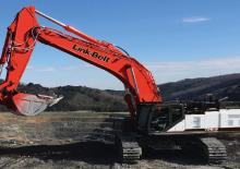 Rupsgraafmachines Link-Belt 750 X4