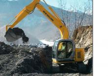 Rupsgraafmachines New Holland E 115 SR