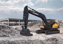 Rupsgraafmachines Hyundai HX220AL