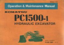 Rupsgraafmachines Komatsu PC1500-1