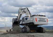 Rupsgraafmachines Liebherr R 9100