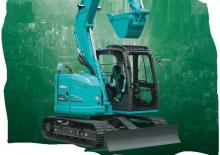 Rupsgraafmachines Kobelco SK 75 SRN 3