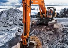 Rupsgraafmachines Hitachi ZX380