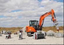 Rupsgraafmachines Hitachi ZX65USB-5A