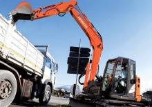 Rupsgraafmachines Hitachi ZX85US TYPE HE10
