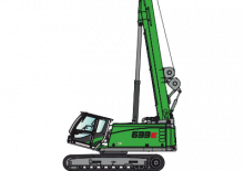 Rupskranen - Telescooparm Sennebogen 633E