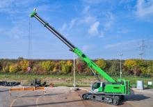 Rupskranen - Telescooparm Sennebogen 683E
