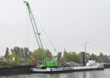 Rupskranen - Traliearm Sennebogen 655E