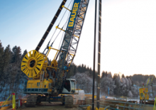Rupskranen - Traliearm BAUER Group eMC 96