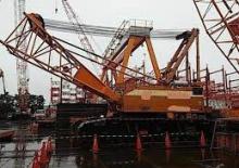Rupskranen - Traliearm Hitachi KH 850-3