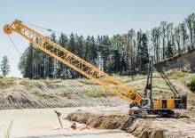 Rupskranen - Traliearm Liebherr HS 8200
