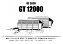 Silagewagens Kemper GT 8000 L