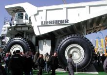 Stortwagen met achterwaartse kanteling Liebherr T282B