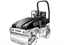Tandemtrilwalsen Bomag BW 100 AD-4