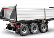 Tipper semi-oplegger Schwarzmüller 3-axle 3-way tipper semitrailer - building site