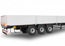 Tipper semi-oplegger Schwarzmüller 3-axle platform semitrailer - building materials