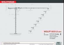 Torenkranen - Trolley-arm - Boven draaiend Wolffkran 6031.8 clear