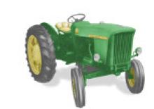 Tractoren met tweewielaandrijving John Deere 303