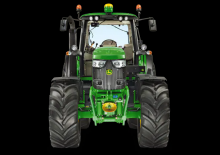 Tractoren met vierwielaandrijving John Deere 6140M