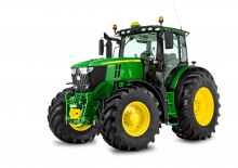 Tractoren met vierwielaandrijving John Deere 6195R