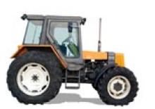 Tractoren met vierwielaandrijving Renault 75-14 LS