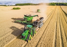 Tractors met rubberwielen John Deere 9RX 490