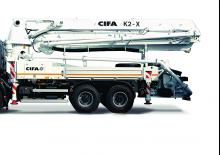 Op vrachtwagen gemonteerde betonpomp CIFA K2X