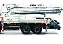 Op vrachtwagen gemonteerde betonpomp CIFA K2X