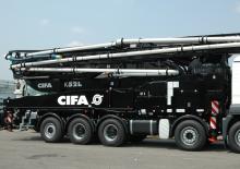 Op vrachtwagen gemonteerde betonpomp CIFA K52L