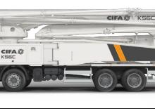 Op vrachtwagen gemonteerde betonpomp CIFA K56C