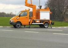 Op aanhangwagen gemonteerde knikarmhoogwerkers Ruthmann K 110