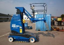 Enkele mast verticale hoogwerkers UpRight MB 20 N
