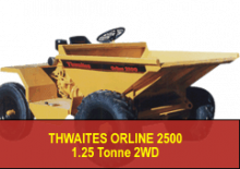 Wieldumpers Thwaites Orline 2500 DR