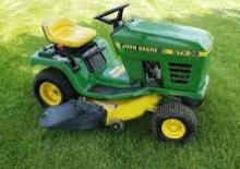 Zitmaaiers en Tuin tractoren John Deere STX38 Yellow Deck